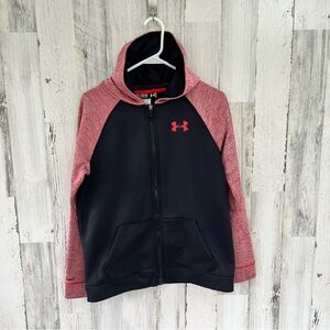 Under Armour Youth Size XL Full Zipper Track Style Jacket With Hood
